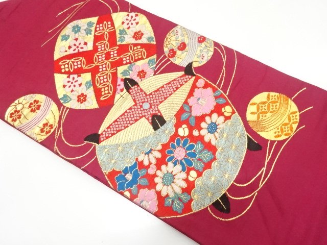 Japanese Kimono / Antique / Nagoya Obi Silk